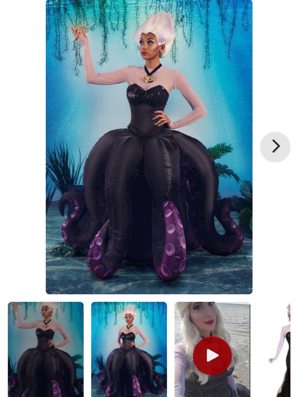 Women's Disney Little Mermaid Prestige Ursula Costume